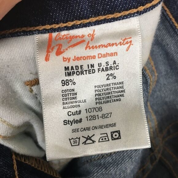 Citizens of Humanity Kelly Bootcut Paint Splatter Low Rise Jeans - Picture 7 of 8